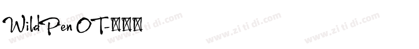 WildPen OT字体转换